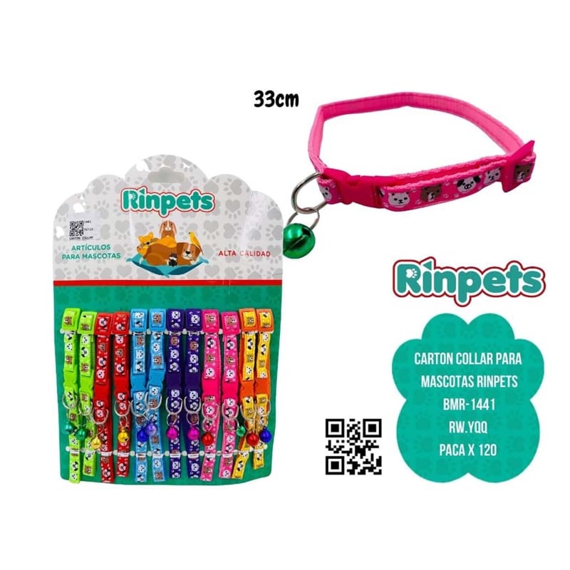 CARTON COLLAR PARA MASCOTAS RINPETS BMR-1441