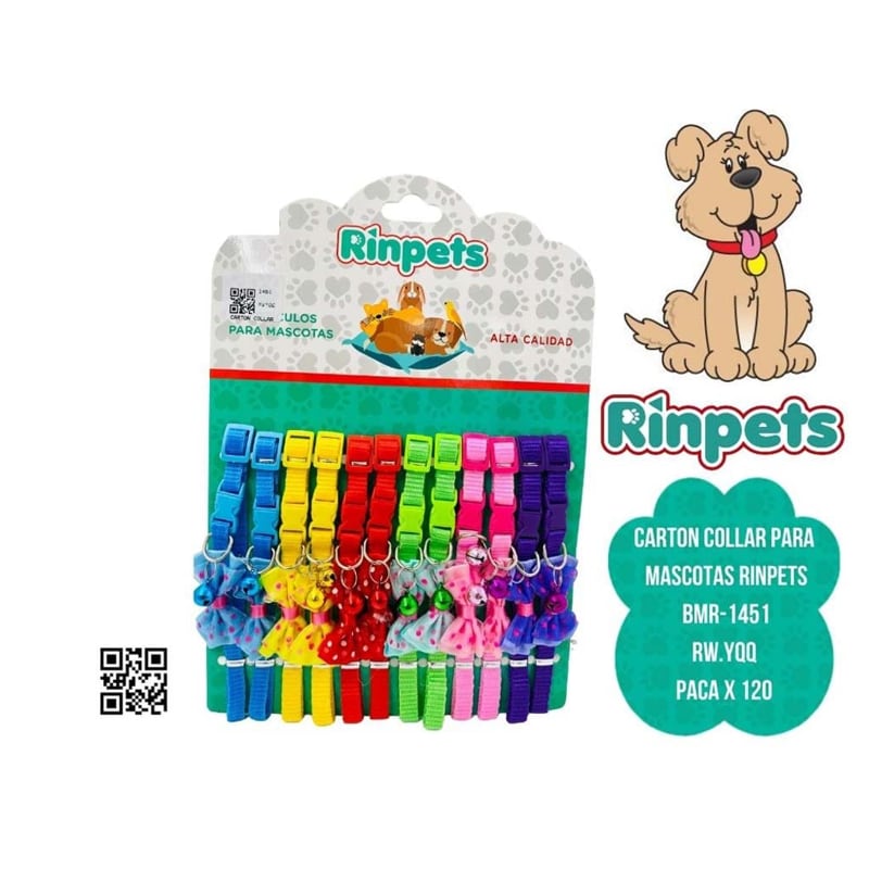 CARTON COLLAR PARA MASCOTAS RINPETS BMR-1451