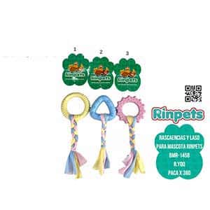 RASCAENCIAS Y LASO PARA MASCOTA RINPETS BMR-1458-1/-2/-3
