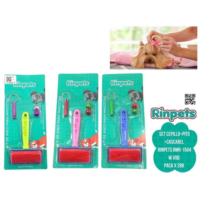 SET CEPILLO+PITO+CASCABEL RINPETS BMR-1504