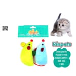 JUGUETE RATON PELUCHE*2 PARA MASCOTA RINPETS BMR-1553