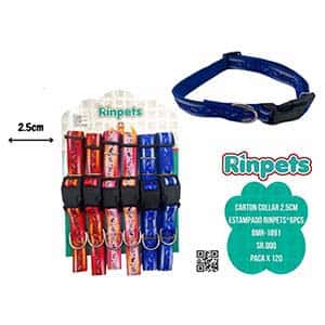 CARTON COLLAR 2.5CM ESTAMPADO RINPETS*6PCS BMR-1891