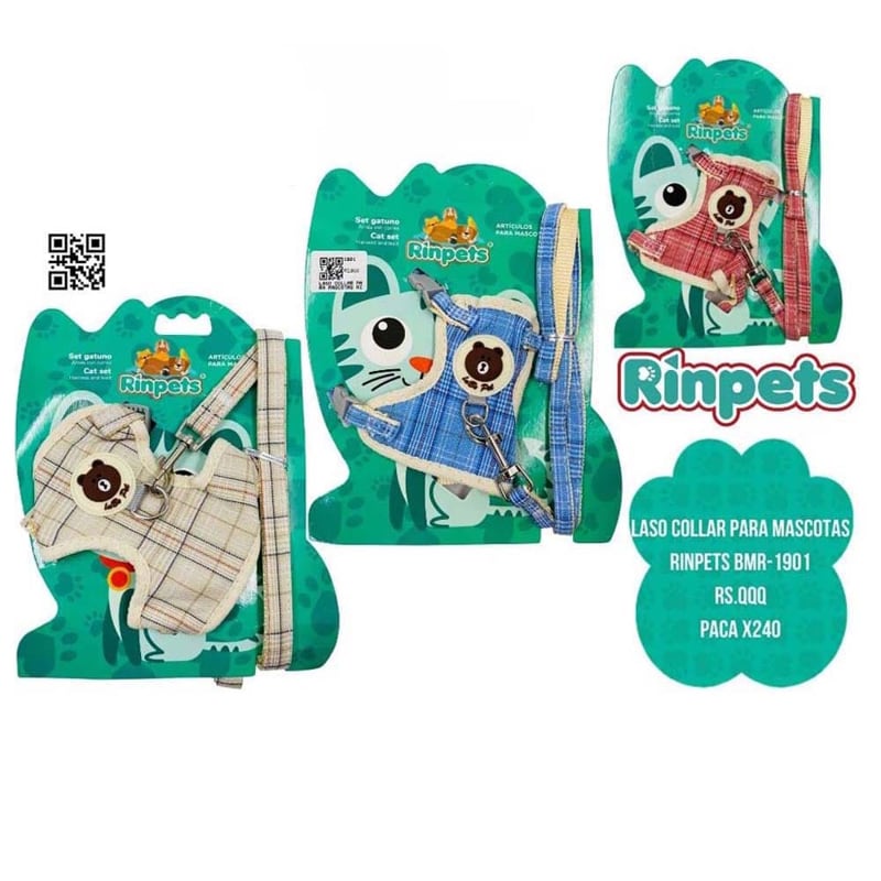 LASO COLLAR PARA MASCOTAS RINPETS BMR-1901