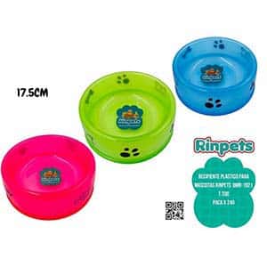 RECIPIENTE PLASTICO PARA MASCOTAS RINPETS 17.5CM BMR-1921
