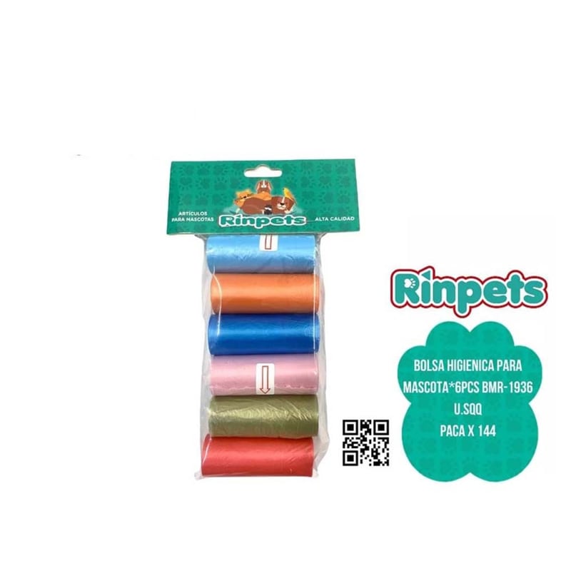 BOLSA HIGIENICA PARA MASCOTA*6PCS BMR-1936