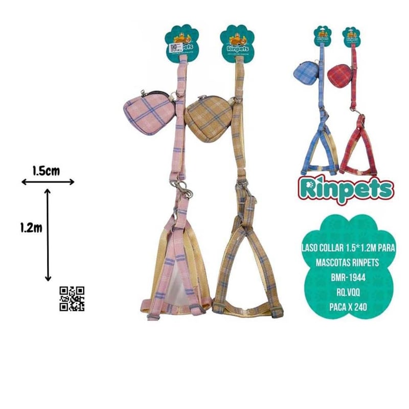 LASO COLLAR 1.5*1.2M PARA MASCOTAS RINPETS BMR-1944