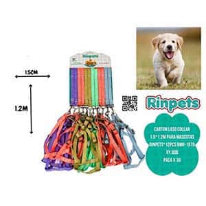 CARTON LASO COLLAR 1.5*1.2M PARA MASCOTAS RINPETS*12PCS BMR-1979