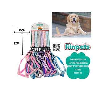 CARTON LASO COLLAR 1.5*1.2M PARA MASCOTAS RINPETS*12PCS BMR-1980