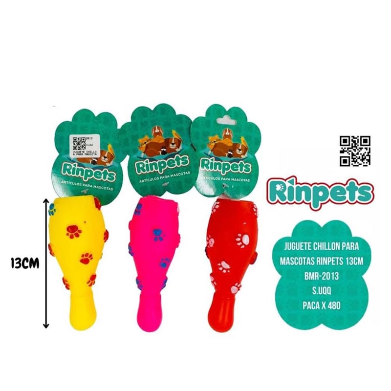 JUGUETE CHILLON PARA MASCOTAS RINPETS 13CM BMR-2013