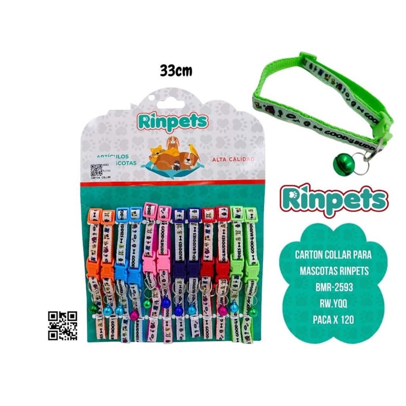 CARTON COLLAR PARA MASCOTAS RINPETS BMR-2593