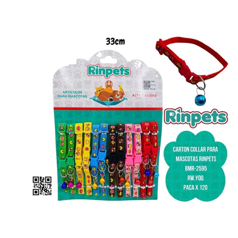 CARTON COLLAR PARA MASCOTAS RINPETS BMR-2595