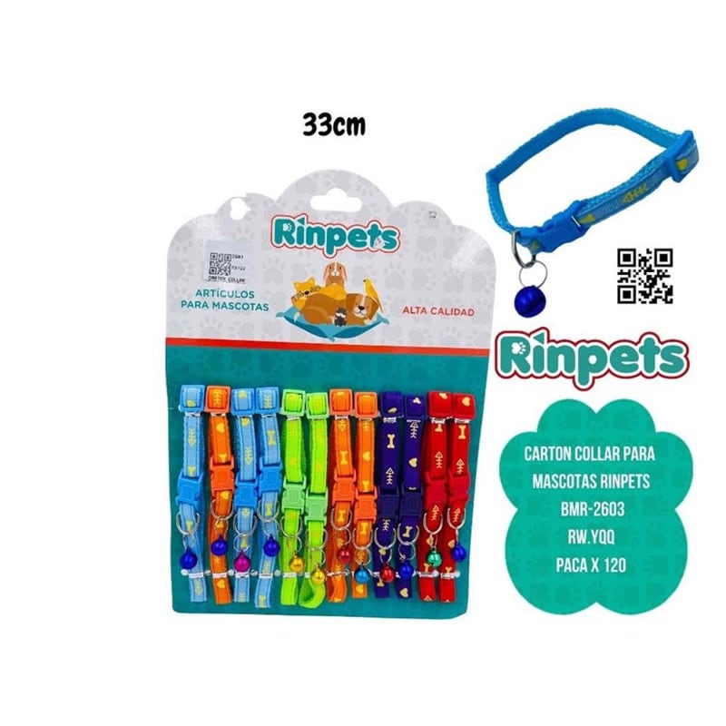 CARTON COLLAR PARA MASCOTAS RINPETS BMR-2603