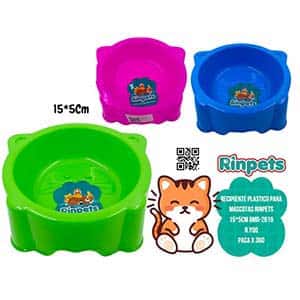 RECIPIENTE PLASTICO PARA MASCOTAS RINPETS 15*5CM BMR-2619