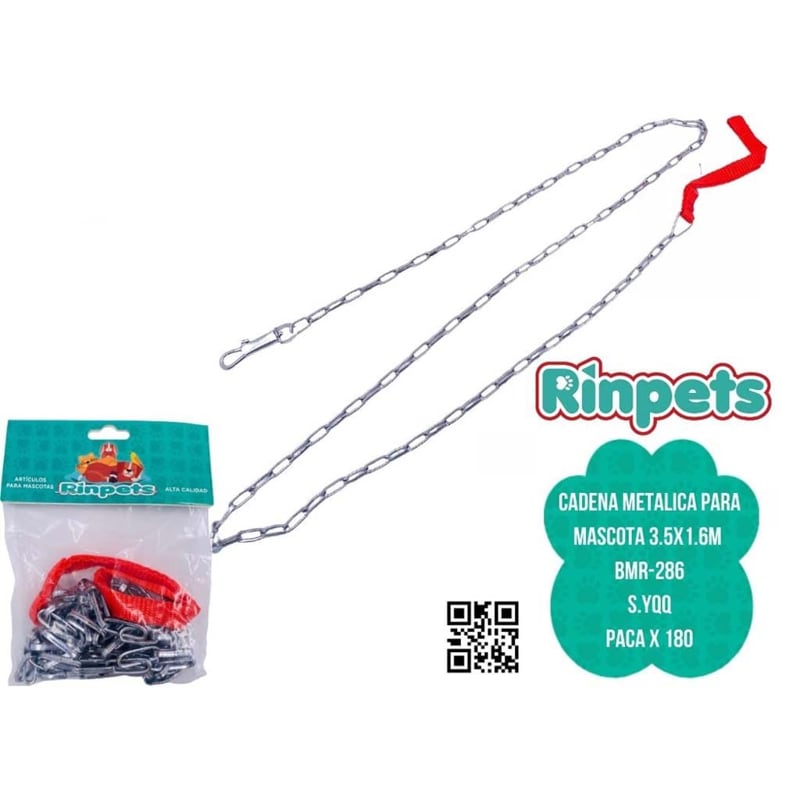 CADENA METALICA PARA MASCOTA 3.5X1.6M BMR-286