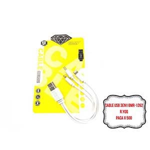 CABLE USB 3EN1 BMR-1262