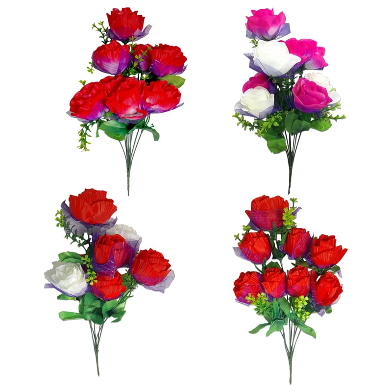 ROSAS DECORATIVAS X8: