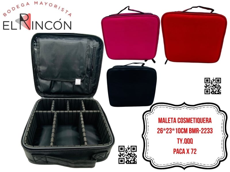 MALETA COSMETIQUERA 26*23*10CM BMR-2233