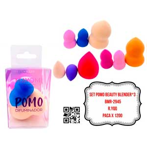 SET POMO BEAUTY BLENDER*3 BMR-2945
