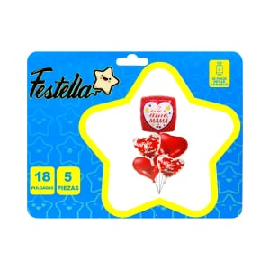 KIT GLOBOS FELIZ DIA MAMA X5(PQTX12):