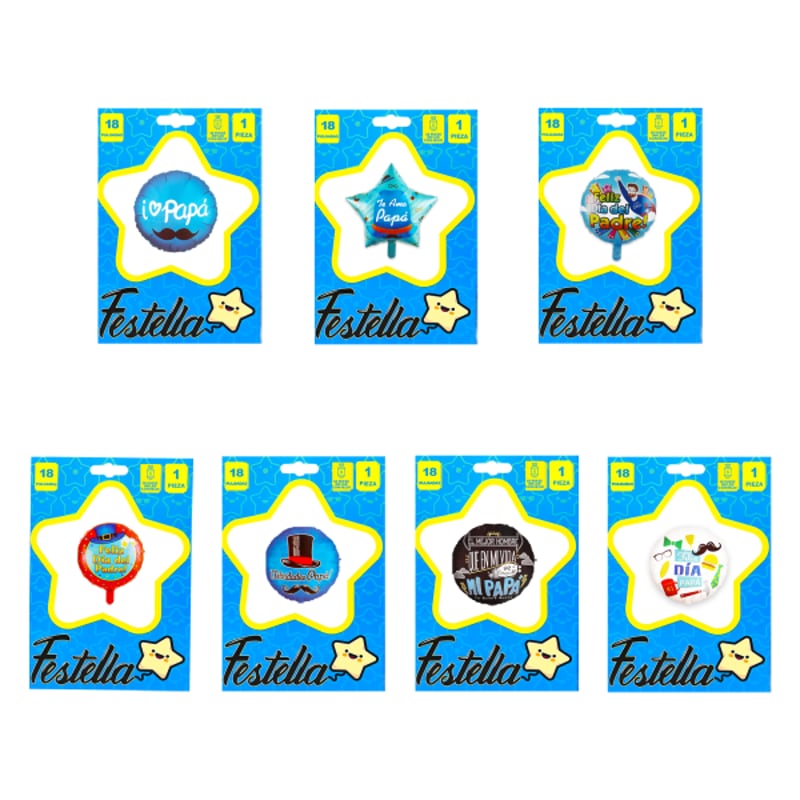 GLOBO CARTON PAPA 18"(PQTX25).