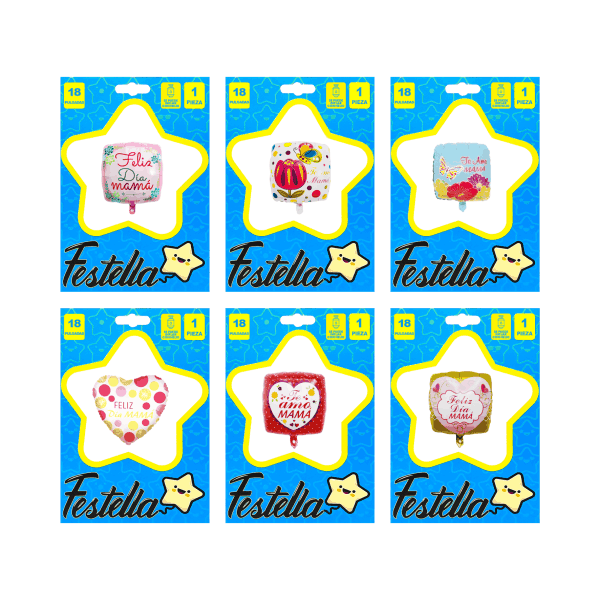 GLOBO FELIZ DIA MAMA 18"(PQTX25):