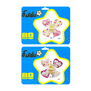 KIT GLOBO CORONA MAMA X5(PQTX12):