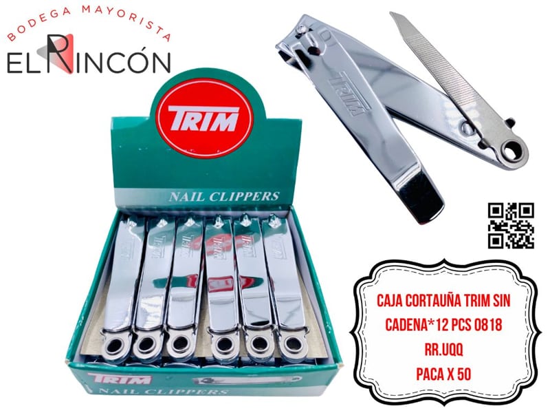 CAJA CORTAUÑA TRIM SIN CADENA*12 PCS 0818