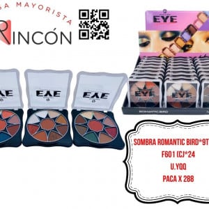 SOMBRA ROMANTIC BIRD*9TONOS F601 (CJ*24)