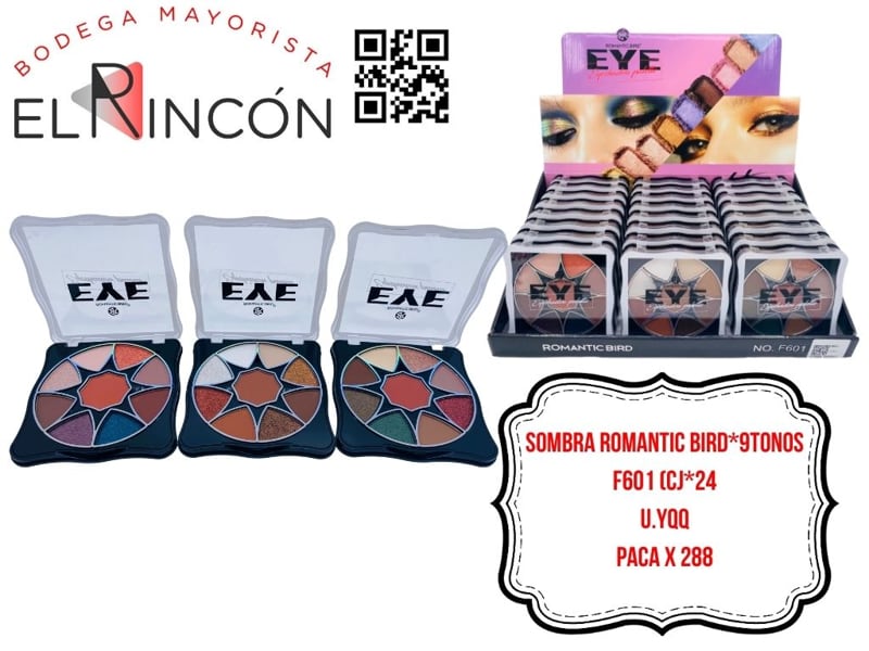 SOMBRA ROMANTIC BIRD*9TONOS F601 (CJ*24)