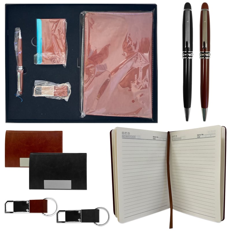 SET AGENDA TARJETERO LLAVERO Y LAPICERO.