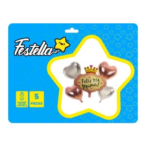 KIT GLOBO FELIZ DIA MAMA X5(PQTX12):