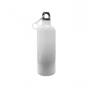 TERMO METALICO CON LLAVERO BLANCO 800ML