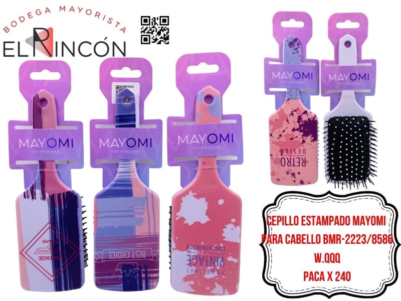 CEPILLO ESTAMPADO MAYOMI PARA CABELLO BMR-2223/8586