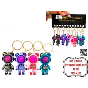 LLAVERO ASTRONAUTA BMR-1773 (X12)