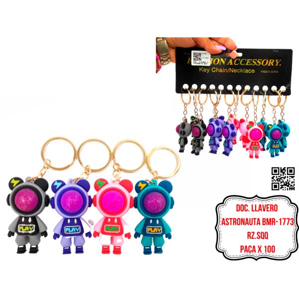 LLAVERO ASTRONAUTA BMR-1773 (X12)