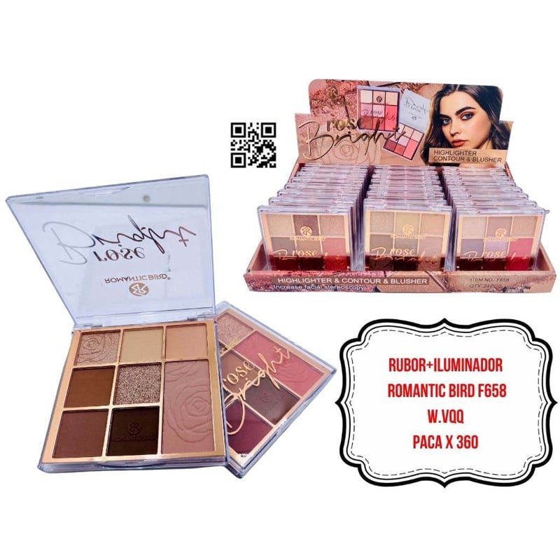 RUBOR+ILUMINADOR ROMANTIC BIRD F658