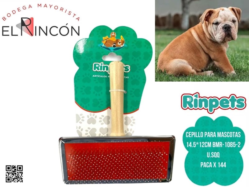 CEPILLO PARA MASCOTAS 13.5*11.5CM BMR-1085-2