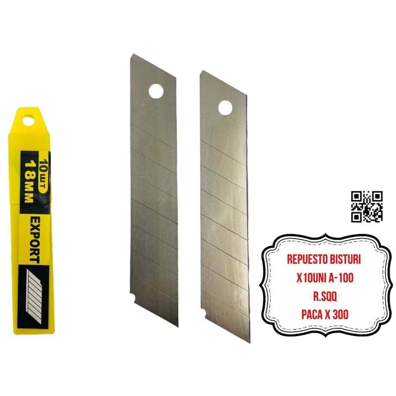 REPUESTO BISTURI X10UNI A-100