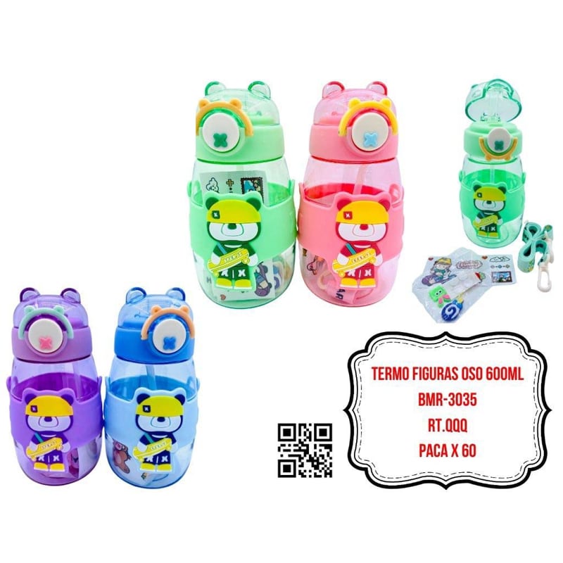 TERMO FIGURAS OSO 600ML BMR-3035