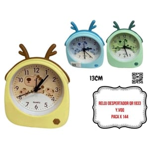 RELOJ DESPERTADOR QR1833