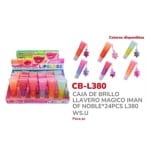 CAJA DE BRILLO LLAVERO MAGICO IMAN OF NOBLE*24PCS L380