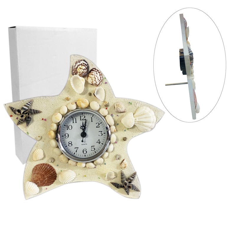 RELOJ DECORATIVO ESTRELLA CON SOPORTE