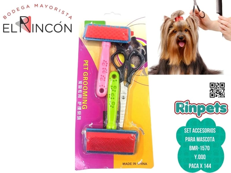 SET ACCESORIOS PARA MASCOTA BMR-1570