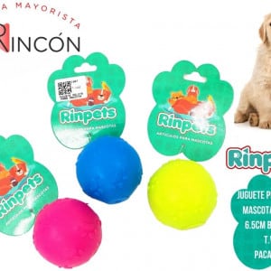 JUGUETE PELOTA PARA MASCOTA RINPETS 6.5CM BMR-1087