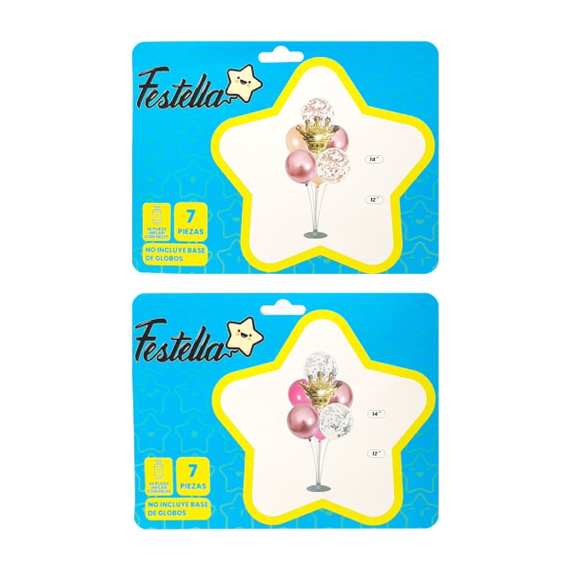 KIT GLOBO CORONA LATEX X7(PQTX12)