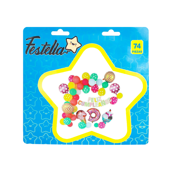 KIT DE GLOBOS CANDY X74