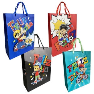 BOLSA DE REGALO FELIZ DIA INFANTIL (PQX12)
