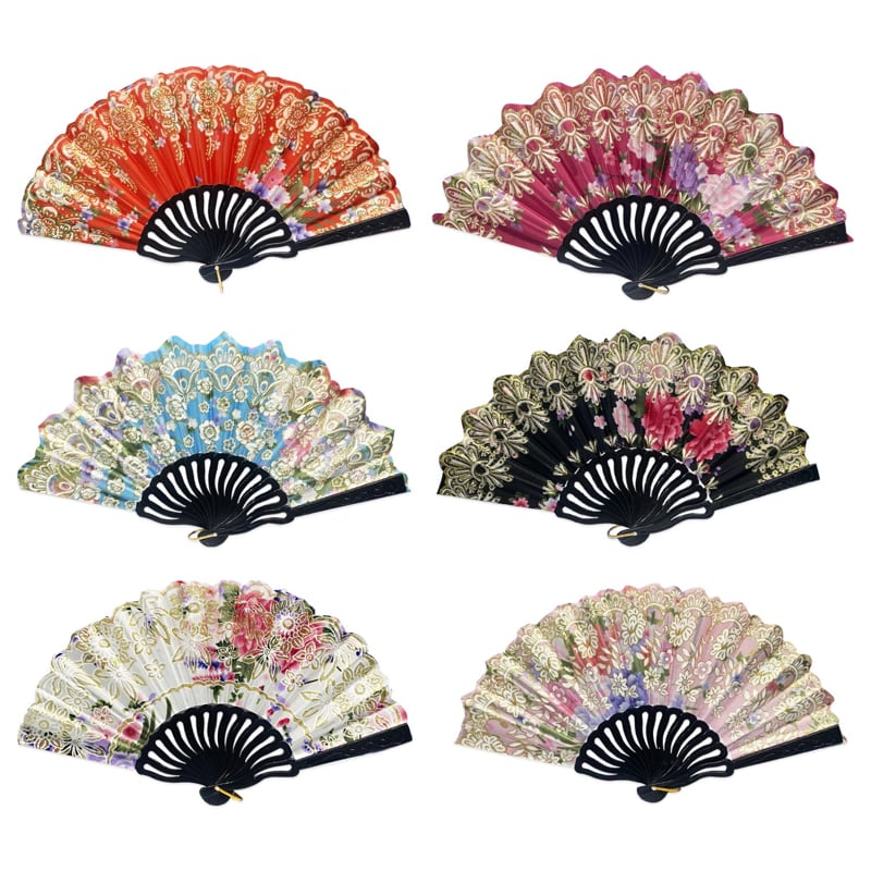 ABANICO ESTAMPADO (PQTX12)