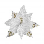 FLOR NAVIDEÑA PLATEADA