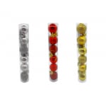 BOLA NAVIDEÑA SURTIDA 3CM X6